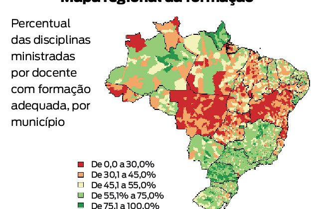 mapa formação professores