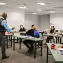 estudantes distração atenção