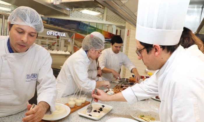 Estudantes de gastronomia